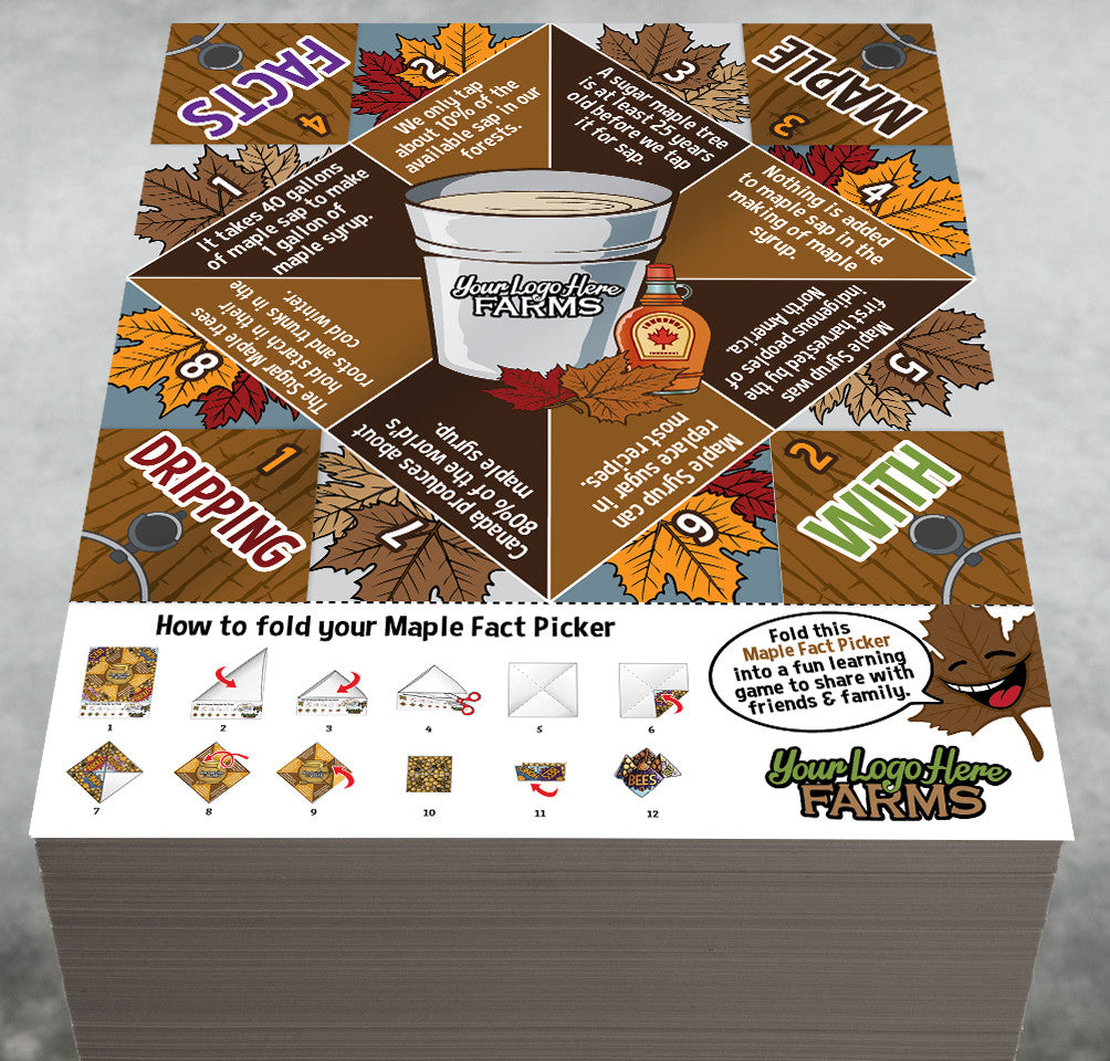 Maple Syrup Fact Pickers (foldable take-home)
