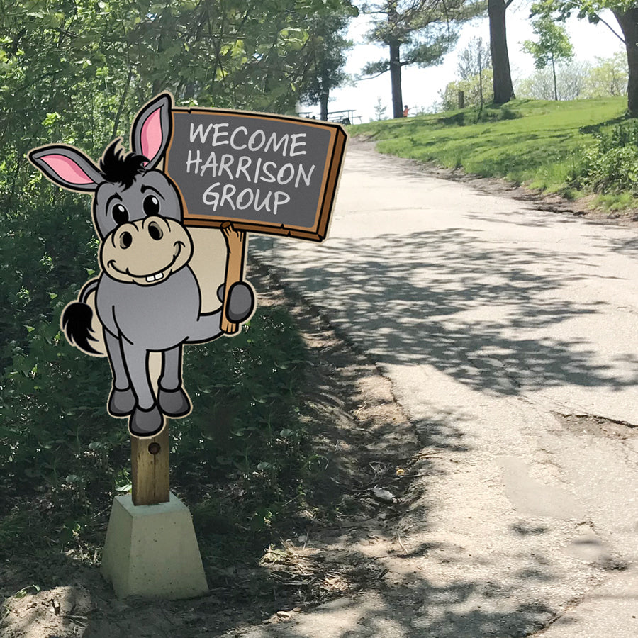Directional Animal Character Signs