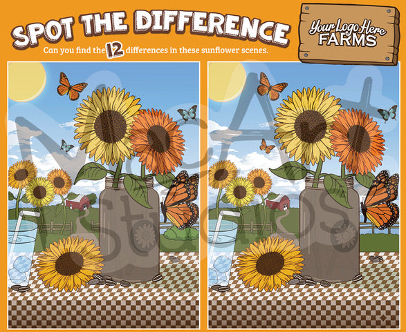 Sunflowers - Spot the Difference