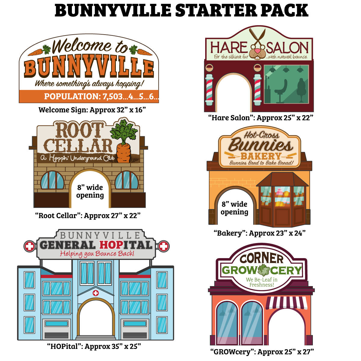 Bunnyville - a memorable rabbit display