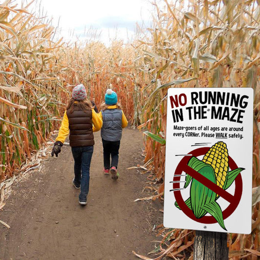 Corn Maze Rule Signs