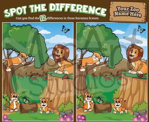 Lion Savanah - Spot the Difference