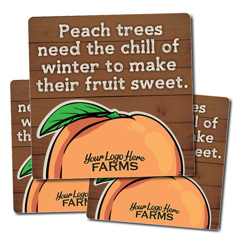 Peach Fact Signs (set of 6)