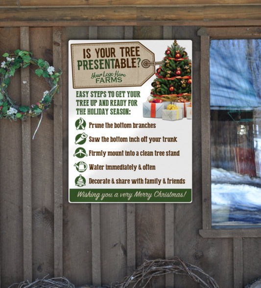 Christmas Tree Info Sign