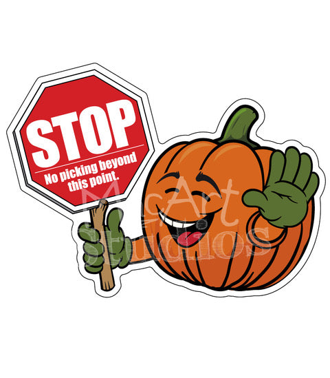 Directional Pumpkin Character Signs